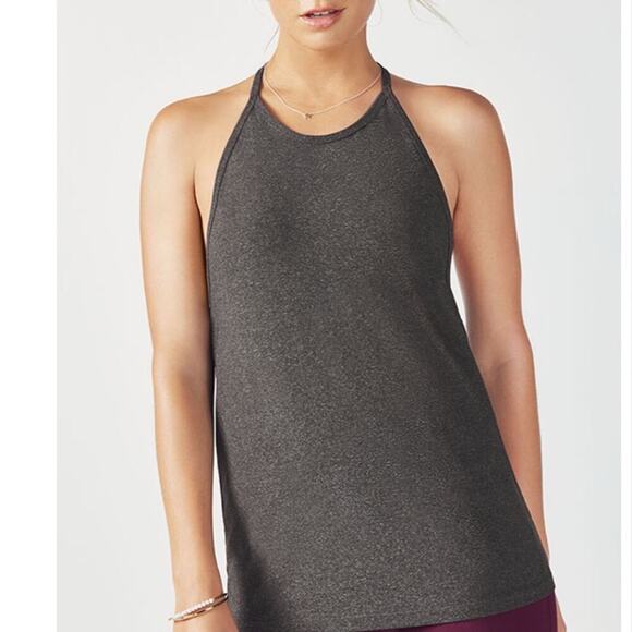Fabletics Ciara Tank Heathered Grey Size M - Picture 1 of 10